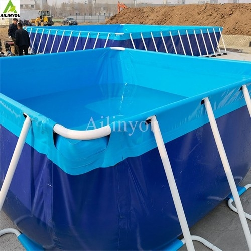 Blue Folding Swimming Pool for Shrimp Farming and Water Storage