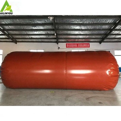 Chinese manufacturer PVC flexible red mud home use storage balloon biogas bag