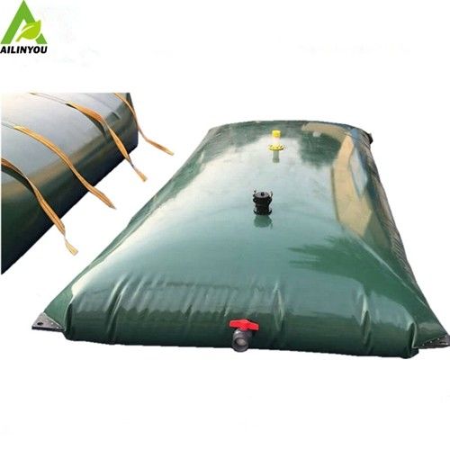 Factory  Sale  Large Collapsible PVC Tarpaulin Industrial Harvesting Storage Water Bladder Tank 5000L with cover