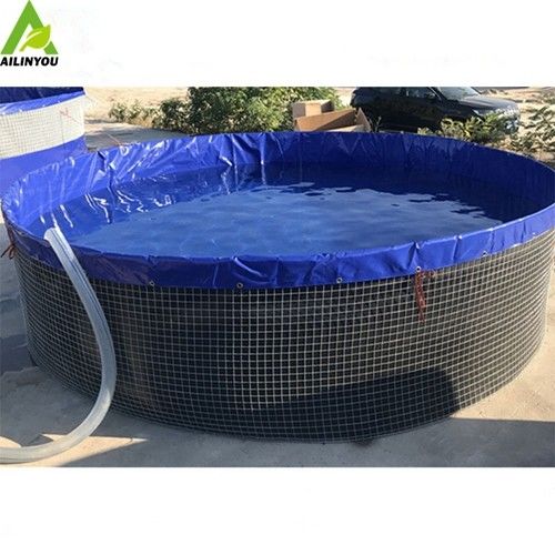 China Indoor and outdoor Aquaculture Tanks 1000L to 500,000liters Bioflock Canvas Fish Tank for fish farming