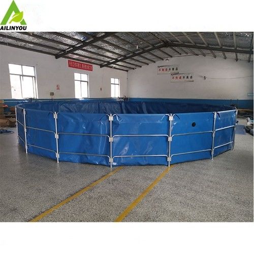 High quality 1000 L to 500000 Liters  foldable  fish farming tanks for outdoor and indoor