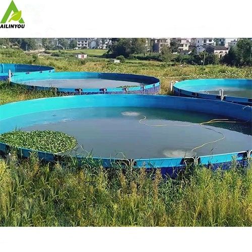 Recirculating Aquaculture System Foldable PVC Aquaculture Fish Pond Fish Farming Tanks for Shrimp Fish Raising