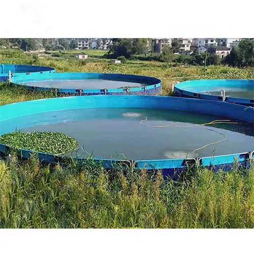 Durable Fish pond Recirculting System  Flexible Tarpaulin Fish Farming Breeding Tanks for sale