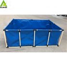 Hot Sale 200L~50000L Aquaculture Durable Foldable Portable PVC Canvas Fish Farming Tank supplier