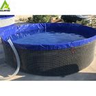 Moble Aquacuture Tank for RAS System  20,000L Good Quality Wire Mesh Tank For Fish Farming Equipment supplier