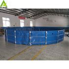 High Quality Pvc Biofloc Fish Tank 20000 Litres Round  Fish Farm Tank With Frame Support supplier
