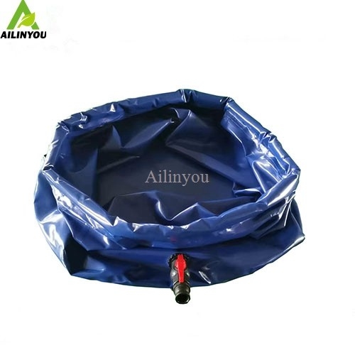 Ailinyou  Hot Sale UV-resistant Flexible 1500 Liter Onion Shape Open Top Water Tank for water treatment