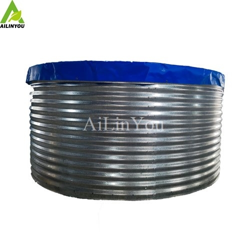 China Factory Hot Sale Hydroponic Growth System Foldable  Hydroponic Pool Tank with Galvanized steel pipe frame
