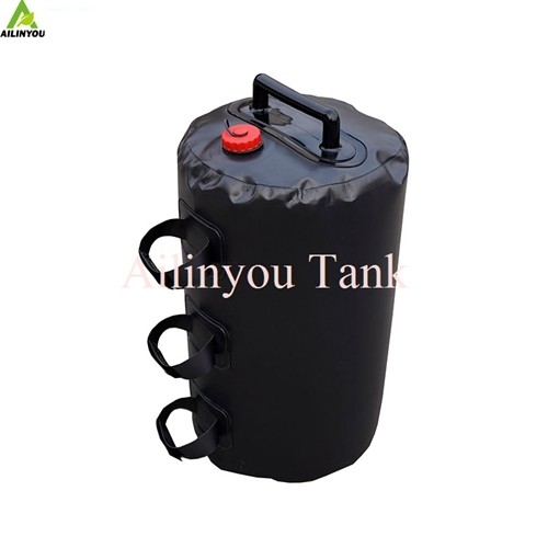 Factory Hot Sale PVC Camping Water Bag Collapsible Canopy Water Weight Bag 20L