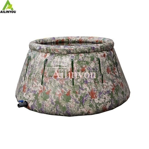New Designed Folding pumpkin water tank Starry camouflage conical water storage tank