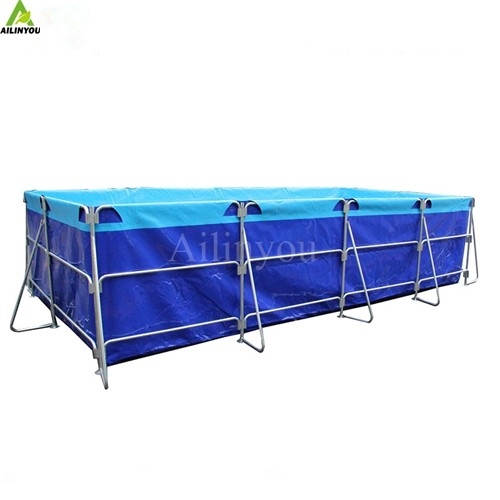 Recirculating Biofloc Aquaculture Tarpaulin Fish Pond Tank Equipment Fish Farming System Above Ground for Aquaculture