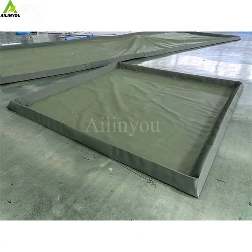 Ailinyou Hot Sale Customized PVC or TPU Spill Containment  Flexible  Containment Berm Foam Wall