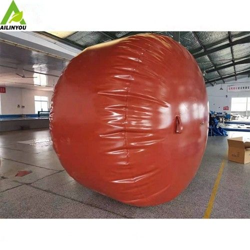 China Factory Custom Soft Redd Mud PVC 200m3 biogas storage bag for biodigestor biogas
