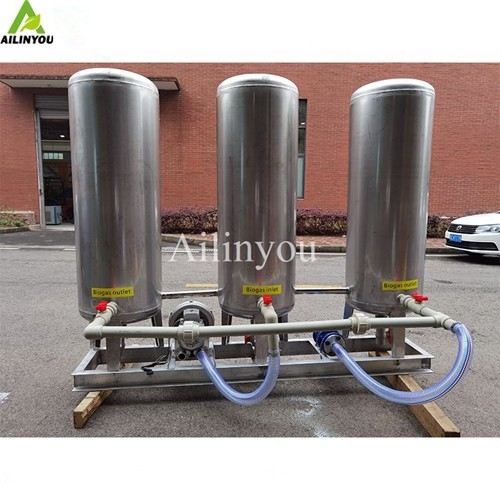 Ailinyou  Factory Custom-Made  100m3 Biogas Purification System Remove H2S and Water Biiogs  Scrubber System