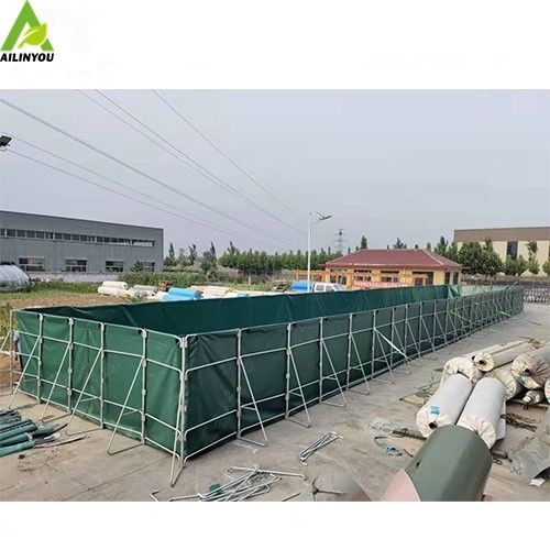 Manufacturer Of Large Collapsible Steel Frame Indoor,Outdoor Fish Growing Ponds Environmental Easy Assembled Pvc Fish Ta