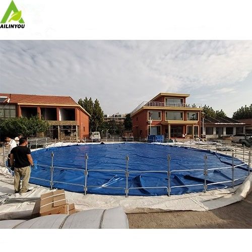 High Quality Tanque Para Acuicultura Portable Water Tank With Pump Pvc Fish Farming Tank